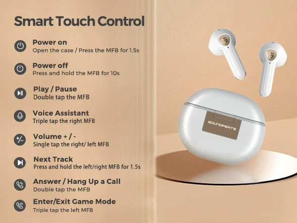 Audífonos SoundPEATS Air3 Deluxe HS HiFi LDAC Bluetooth 5.2