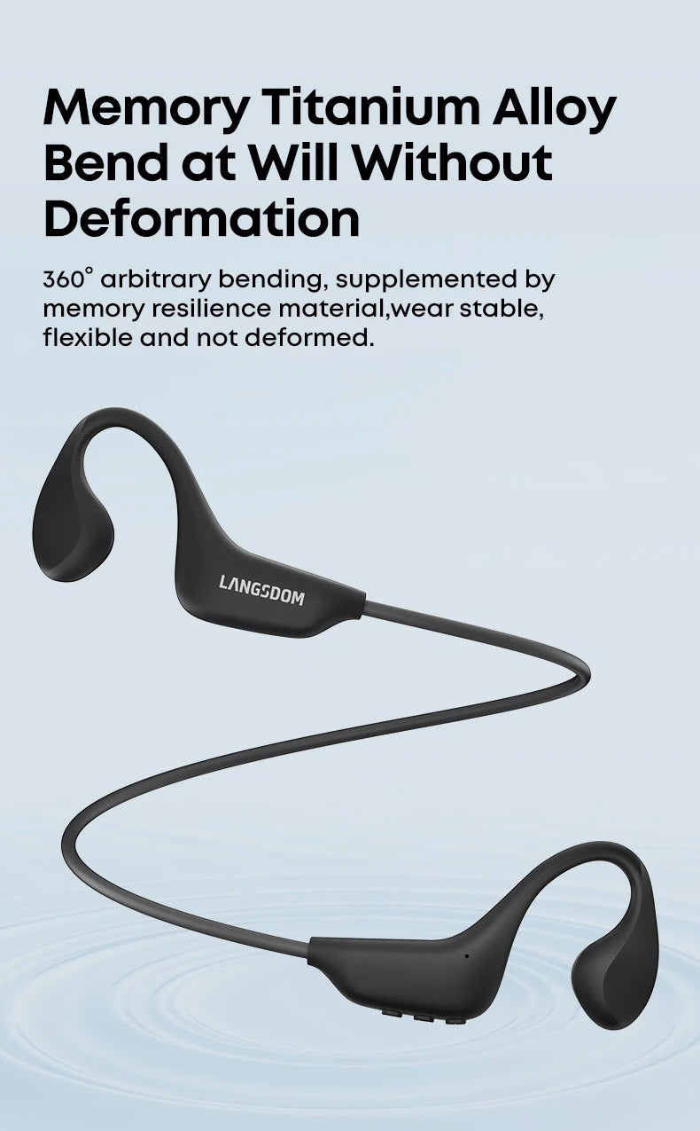 Audifonos Deportivos de Conducción Ósea IPX8 Langsdom BE20