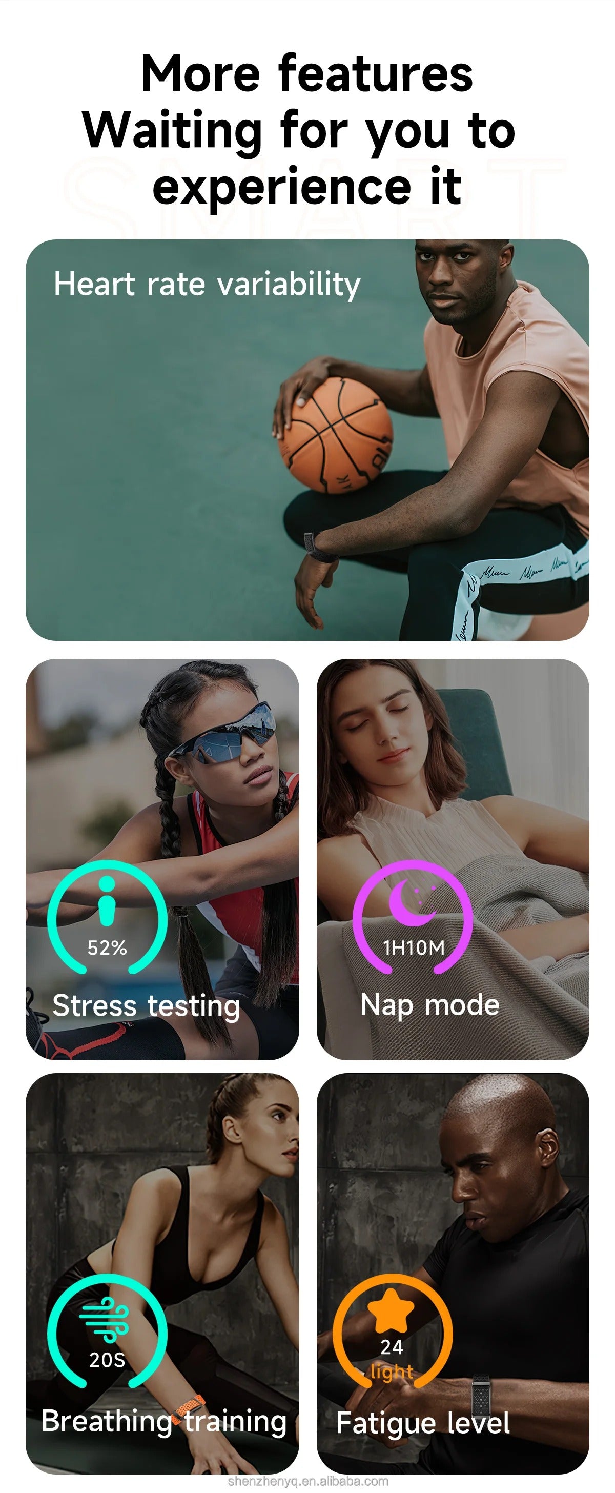 Pulsera Inteligente Monitoreo Deportivo y del Sueño