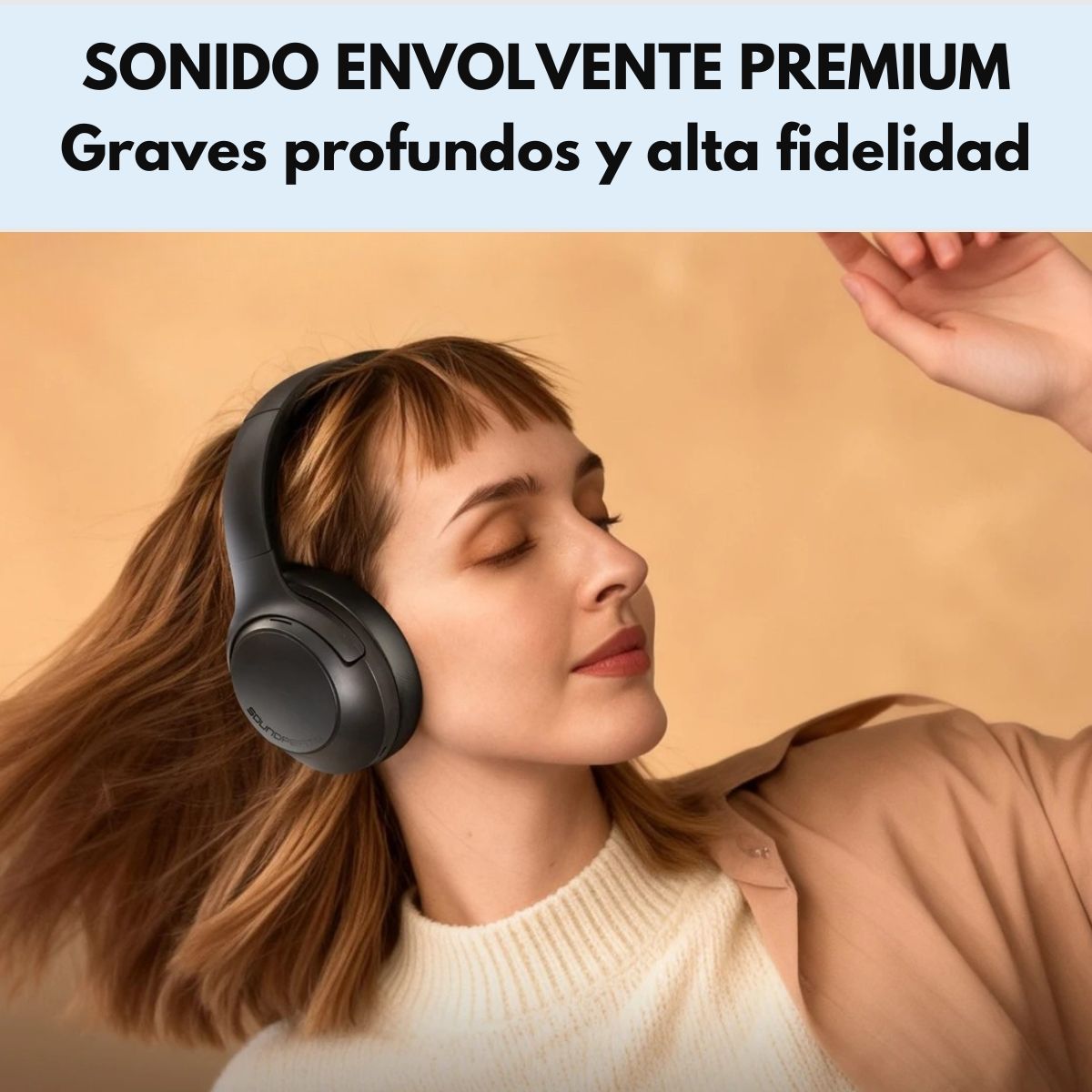 Audífonos Bluetooth 95Hrs ANC HiRes SoundPEATS Cove Pro