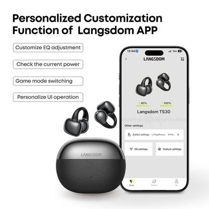 Audifonos Deportivos Inalámbricos IPX5 32h Langsdom TS30