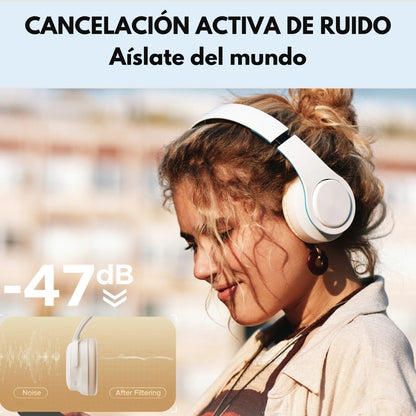 Audífonos Bluetooth 151Hrs ANC HiRes SoundPEATS Space Pro