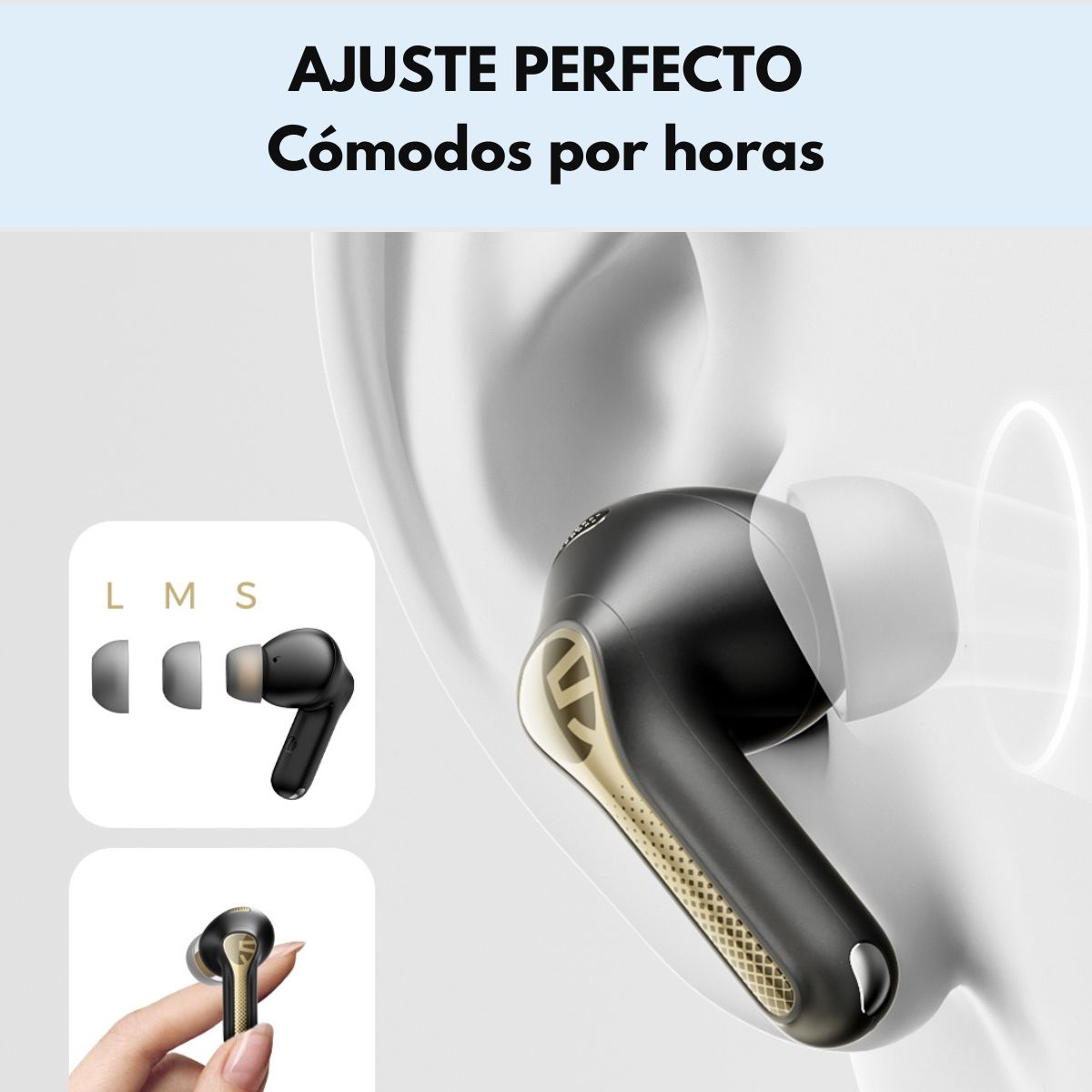 Audífonos Bluetooth ANC HiRes SoundPEATS Capsule 3 Pro Plus