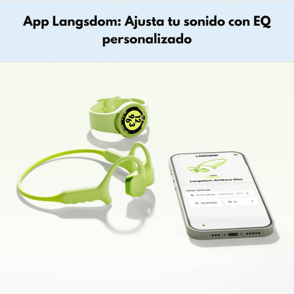 Audífonos Open Ear Deportivos IP67 APP Langsdom AirWave Max