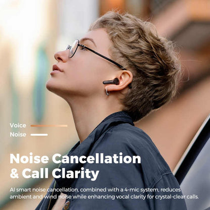 Audífonos Bluetooth Hi Res 26Hrs ENC SoundPEATS Air5 Lite