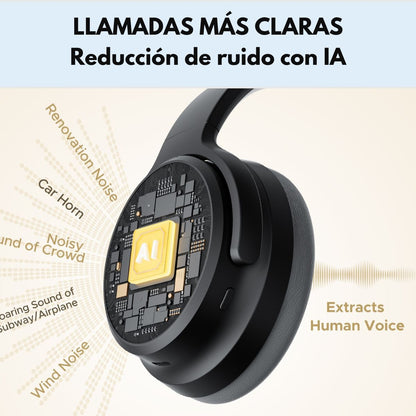 Audífonos Bluetooth 151Hrs ANC HiRes SoundPEATS Space Pro