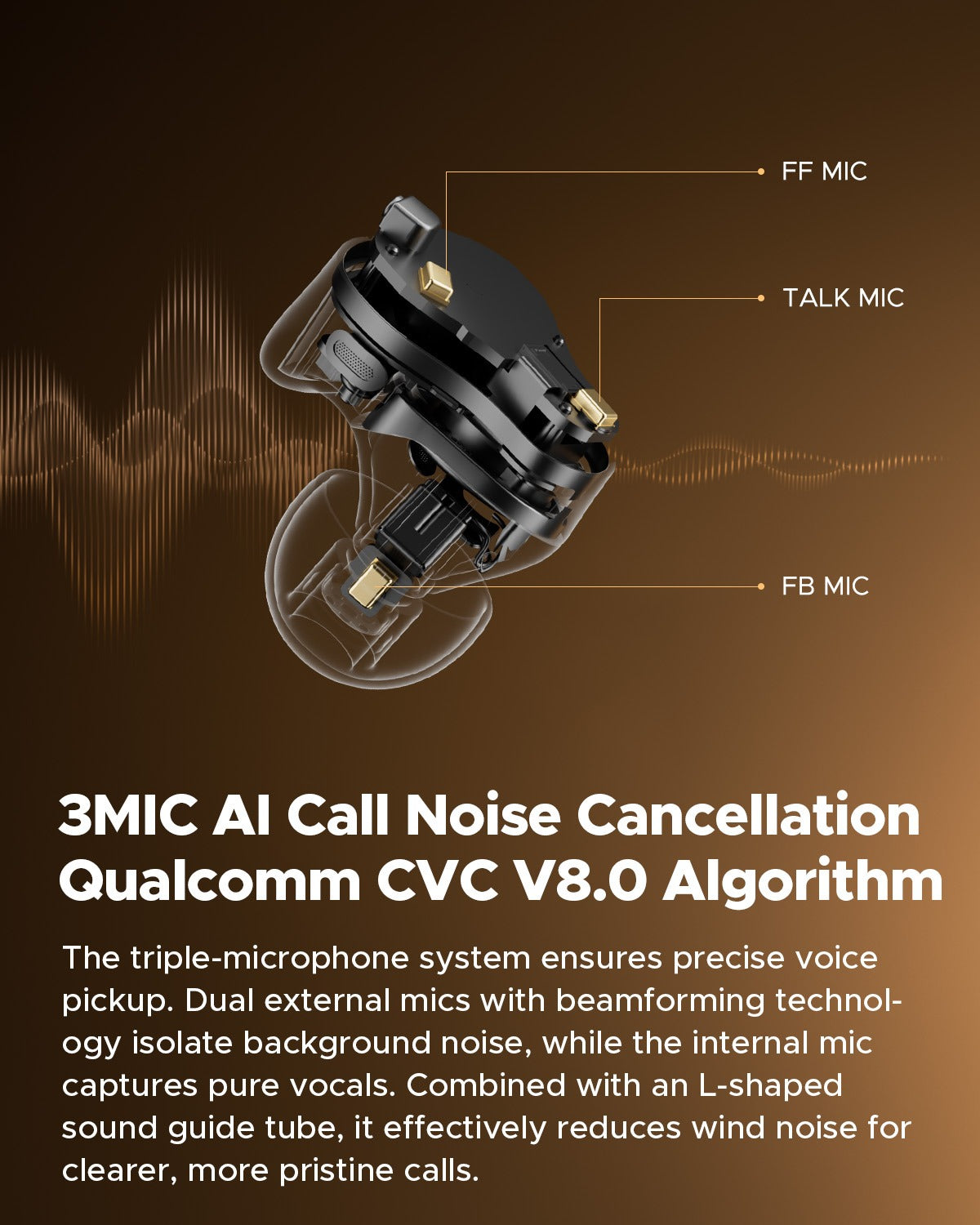 Audífonos Bluetooth Hi Res TWS ANC SoundPEATS H3