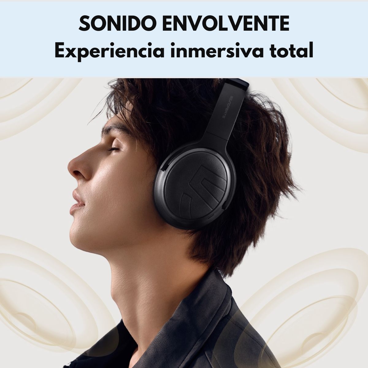 Audífonos Bluetooth 151Hrs ANC HiRes SoundPEATS Space Pro