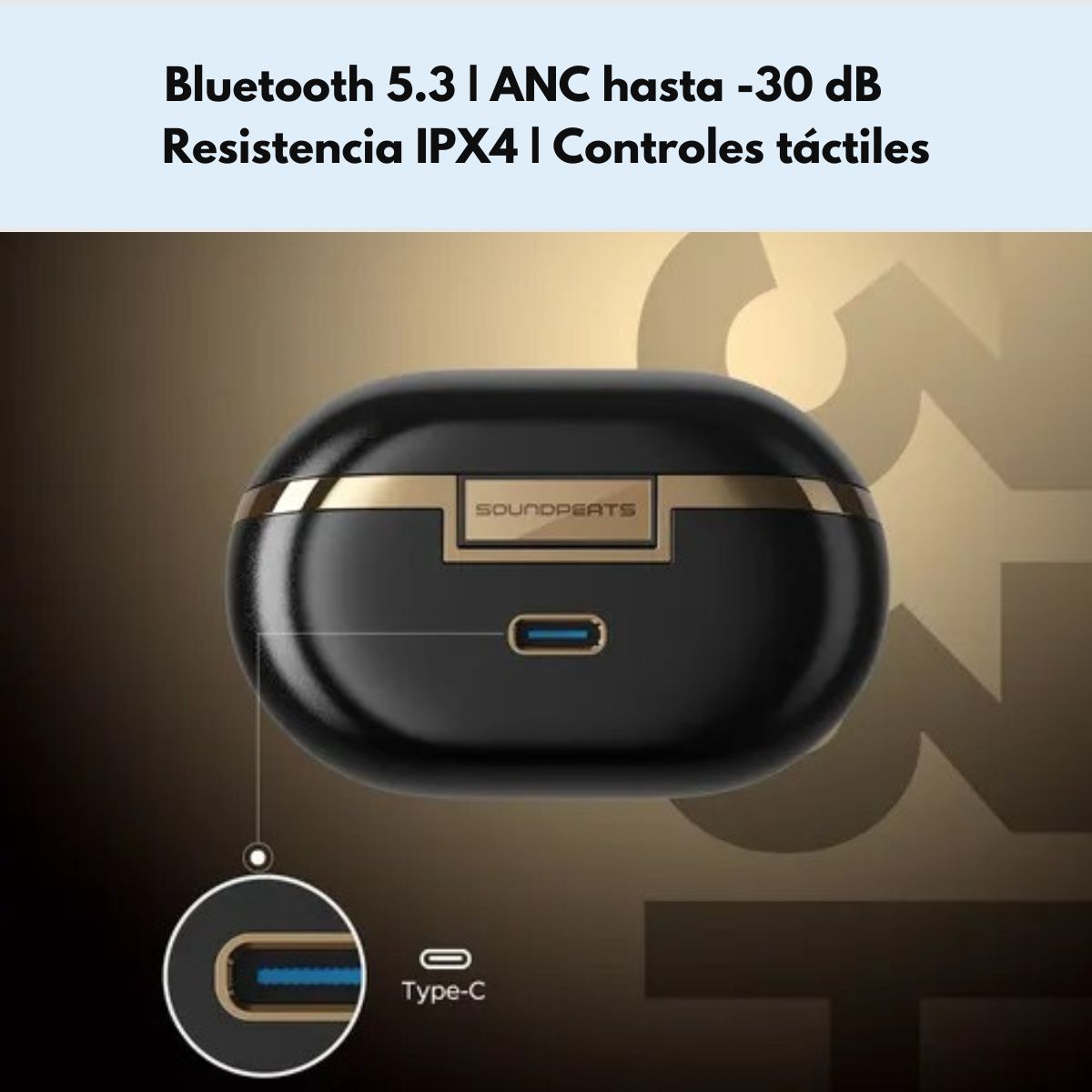 Auriculares Hi-Res Bluetooth 5.3 ANC IPX SoundPeats Opera 05