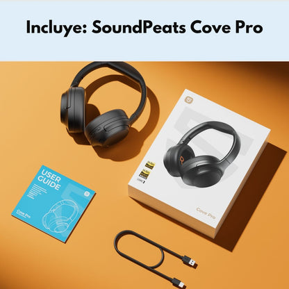 Audífonos Bluetooth 95Hrs ANC HiRes SoundPEATS Cove Pro