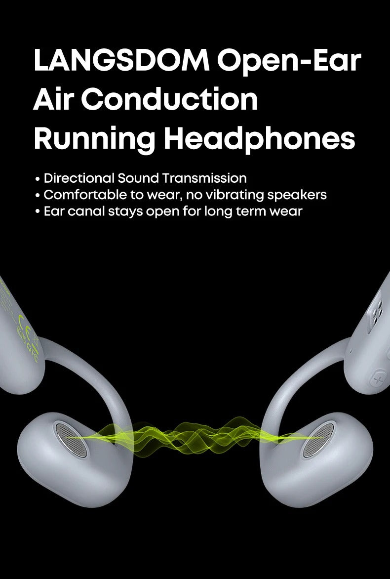 Audífonos Deportivos Conducción Ósea Ipx-7 Langsdom BE19