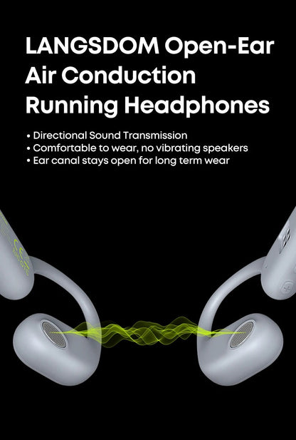 Audífonos Deportivos Conducción Ósea Ipx-7 Langsdom BE19