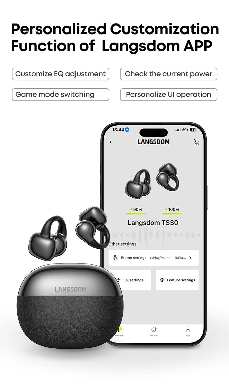 Audifonos Deportivos Inalámbricos IPX5 32h Langsdom TS30