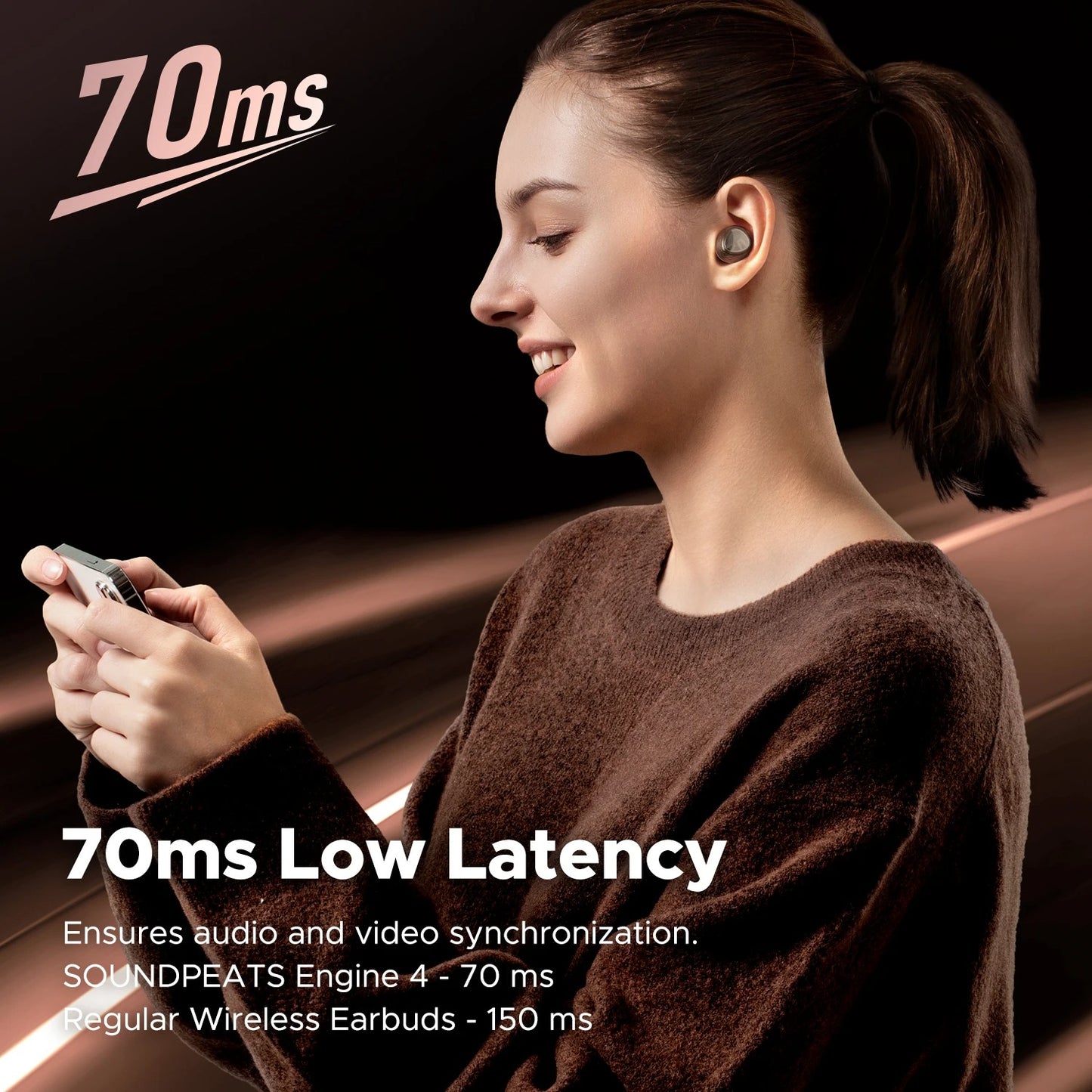 Audífonos Inalámbricos SoundPEATS Engine 4 Hi-Res y LDAC