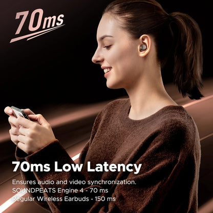 Audífonos Inalámbricos SoundPEATS Engine 4 Hi-Res y LDAC