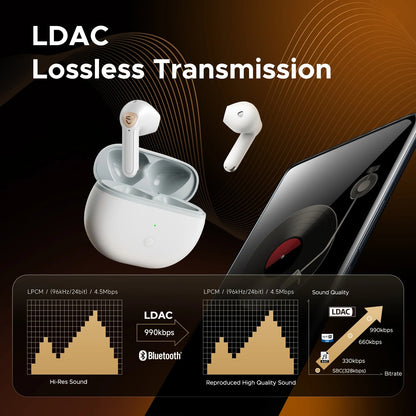 Audífonos SoundPEATS Air3 Deluxe HS HiFi LDAC Bluetooth 5.2