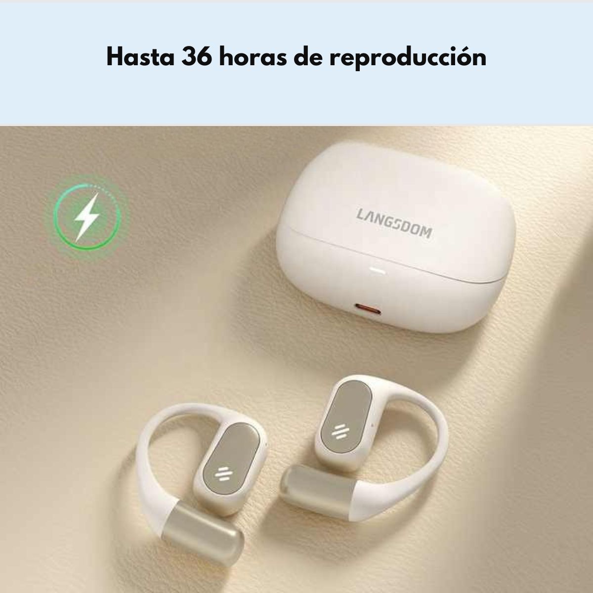 Audifonos Deportivos Bluetooth IPX5 HiFi 36h Langsdom TE09