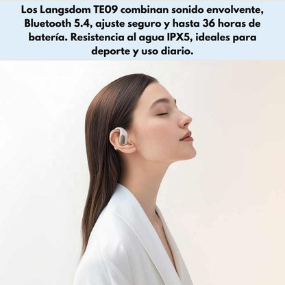 Audifonos Deportivos Bluetooth IPX5 HiFi 36h Langsdom TE09