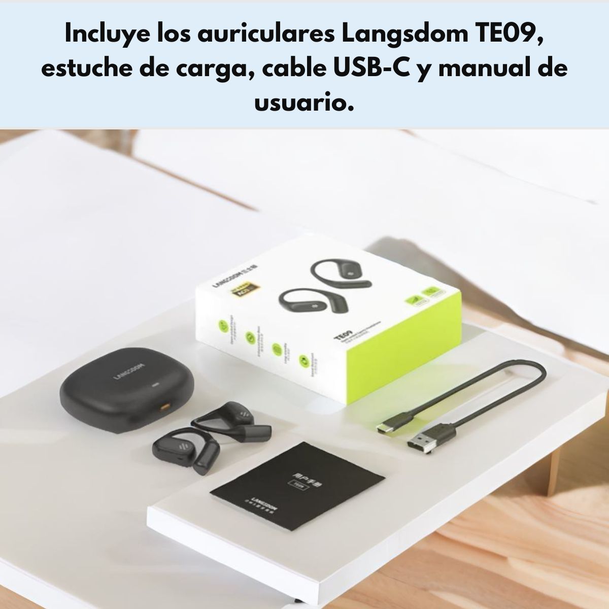 Audifonos Deportivos Bluetooth IPX5 HiFi 36h Langsdom TE09