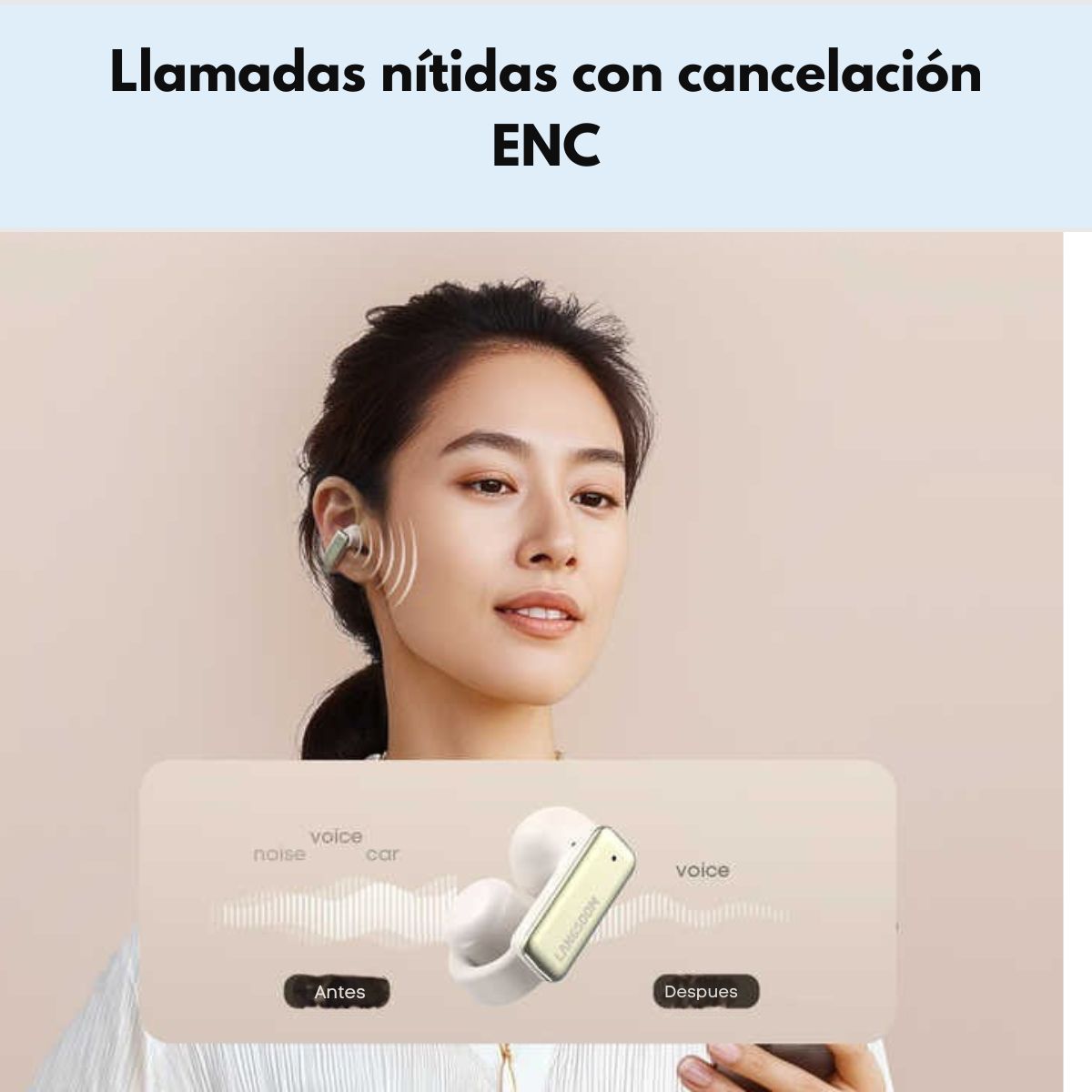 Audifonos Deportivos Inalámbricos IPX5 26h Langsdom TS28