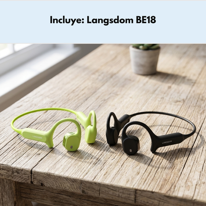 Audífonos Open Ear Deportivos IP67 APP Langsdom AirWave Max