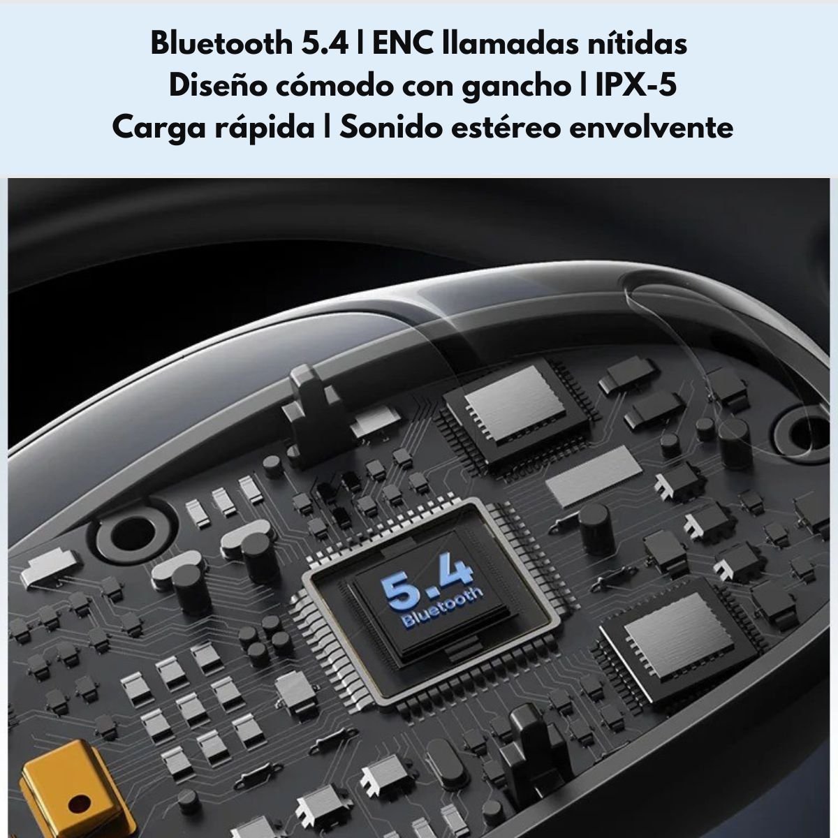 Auriculares Deportivos Inalámbricos IPX 5 ENC Langsdom TE10