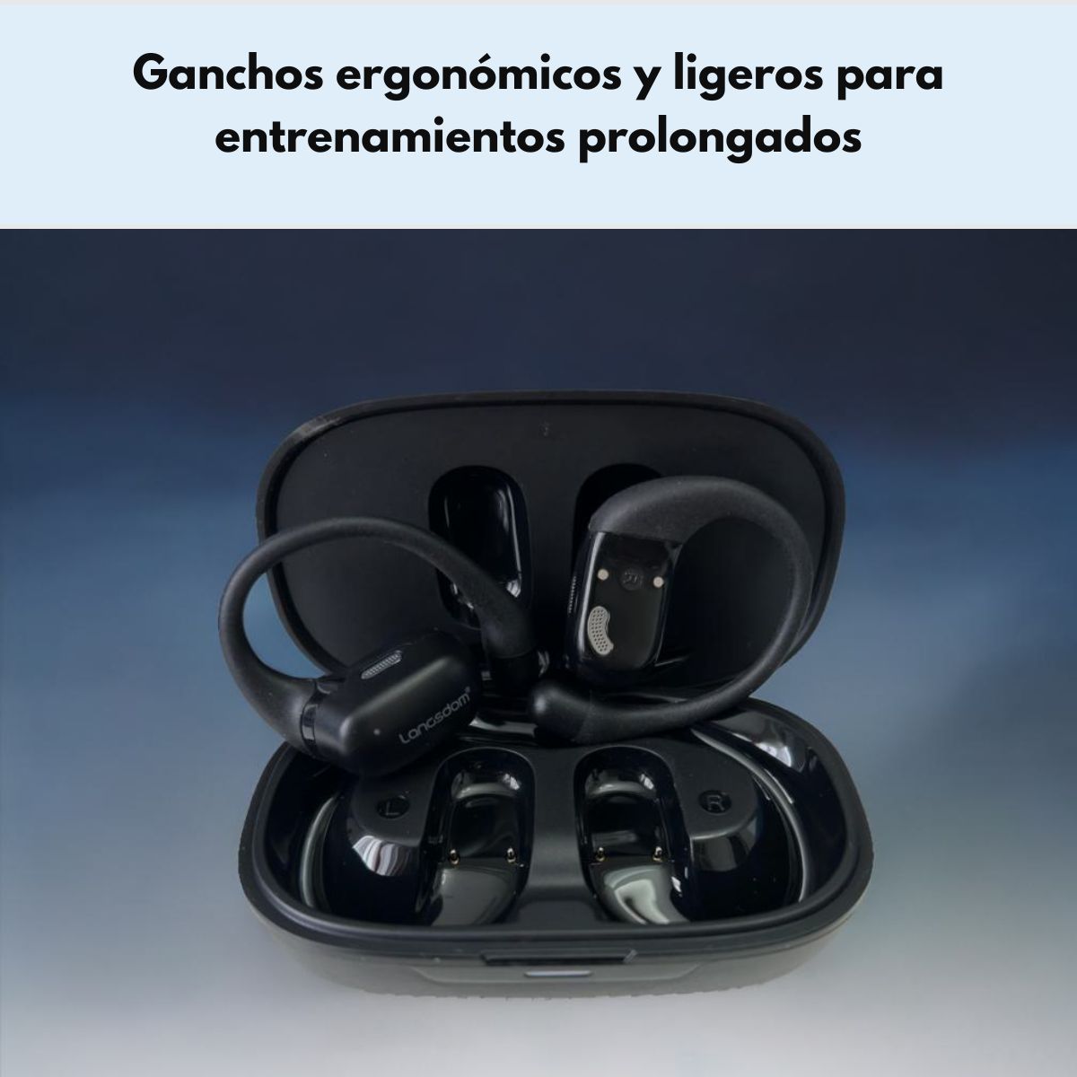 Audífonos Langsdom TS17 Bluetooth Deportivos Gancho y ENC