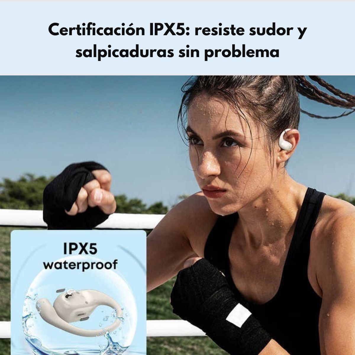 Audífonos Langsdom TS17 Bluetooth Deportivos Gancho y ENC