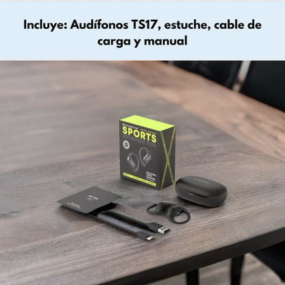 Audífonos Langsdom TS17 Bluetooth Deportivos Gancho y ENC