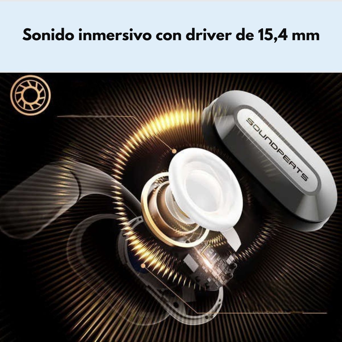 Audifonos Deportivos Bluetooth 22h IPX5 SoundPEATS HearFit