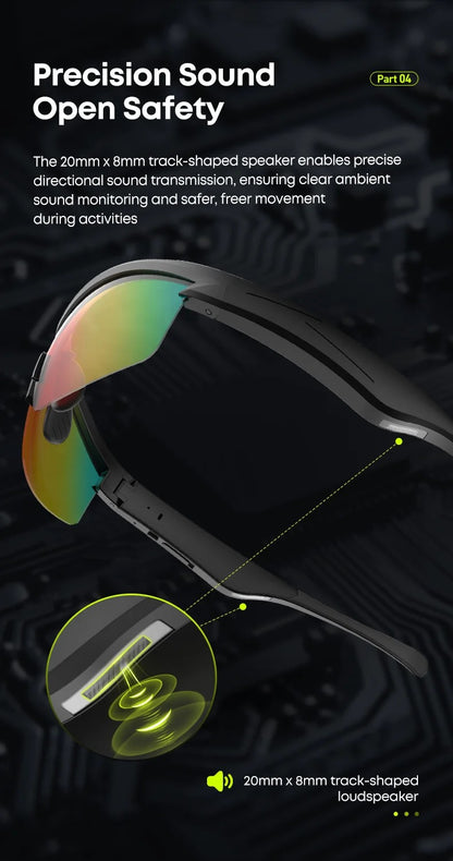 Gafas Inteligentes Langsdom AirNova BH01 – Bluetooth 5.3, Audio Integrado, IPX5, 10h de Autonomía