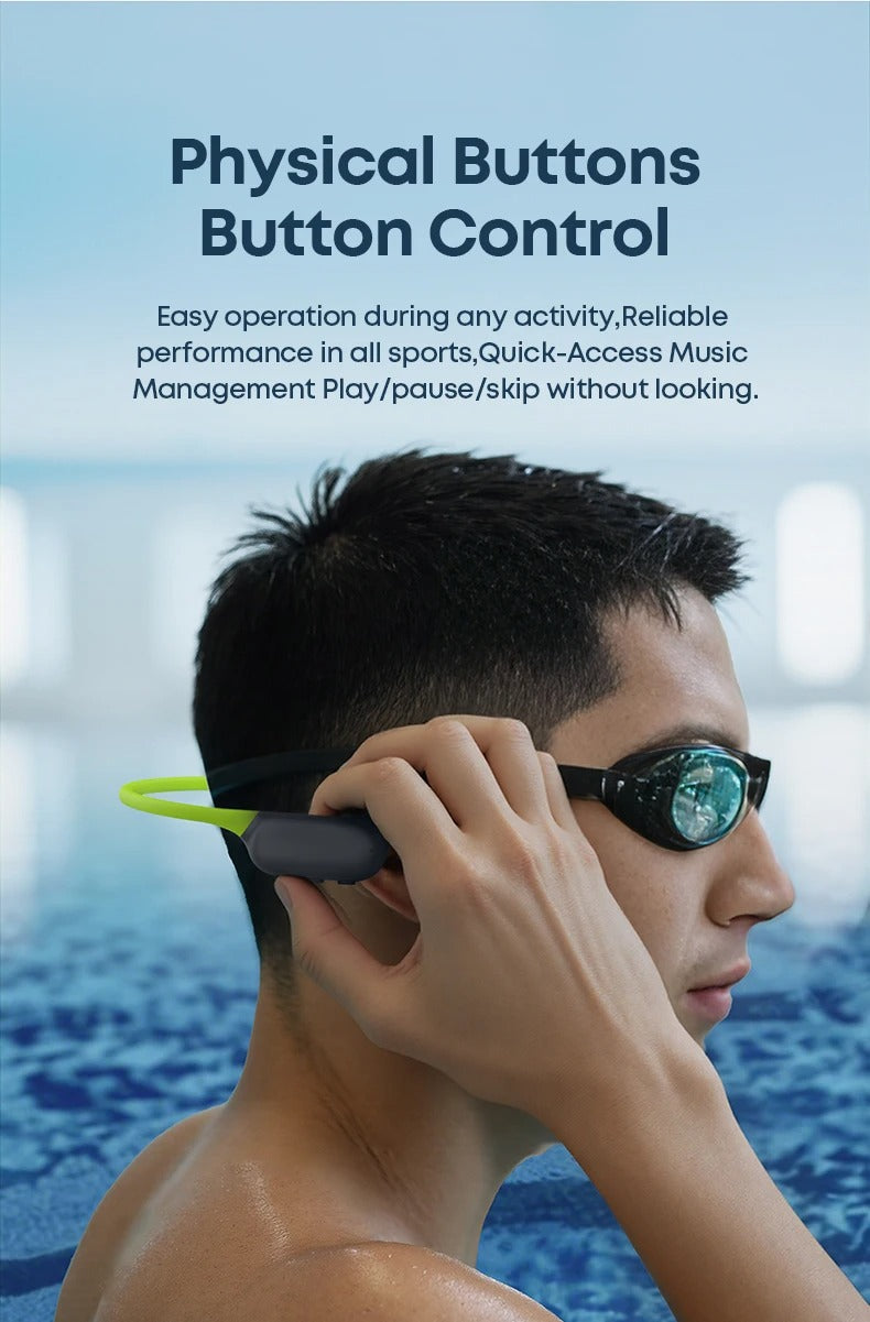 Audífonos Deportivos Impermeables IP68 Langsdom AirSwim Neo