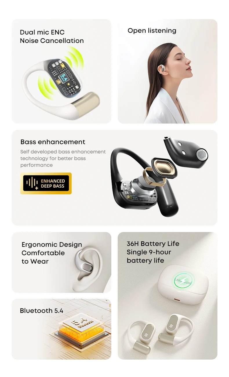 Audifonos Deportivos Bluetooth IPX5 HiFi 36h Langsdom TE09