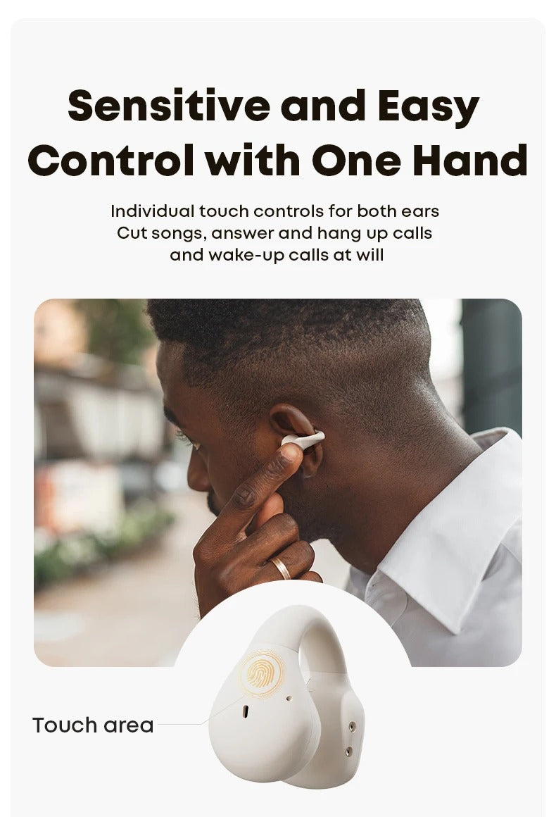 Audifonos Deportivos Inalámbricos IPX5 60h Langsdom ClipBuds