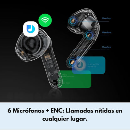 Audífonos Bluetooth SoundPEATS Air4 Lite Hi-Res con LDAC
