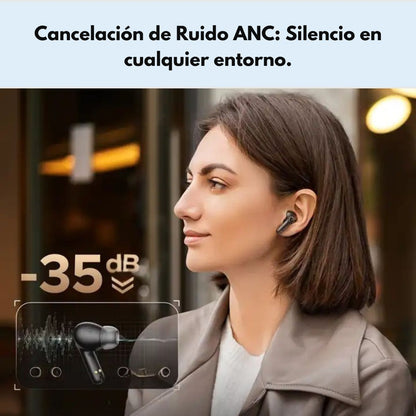 Audífonos SoundPEATS T3 Pro Bluetooth ANC y Modo Juego IPX4