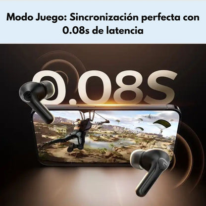 Audífonos SoundPEATS T3 Pro Bluetooth ANC y Modo Juego IPX4