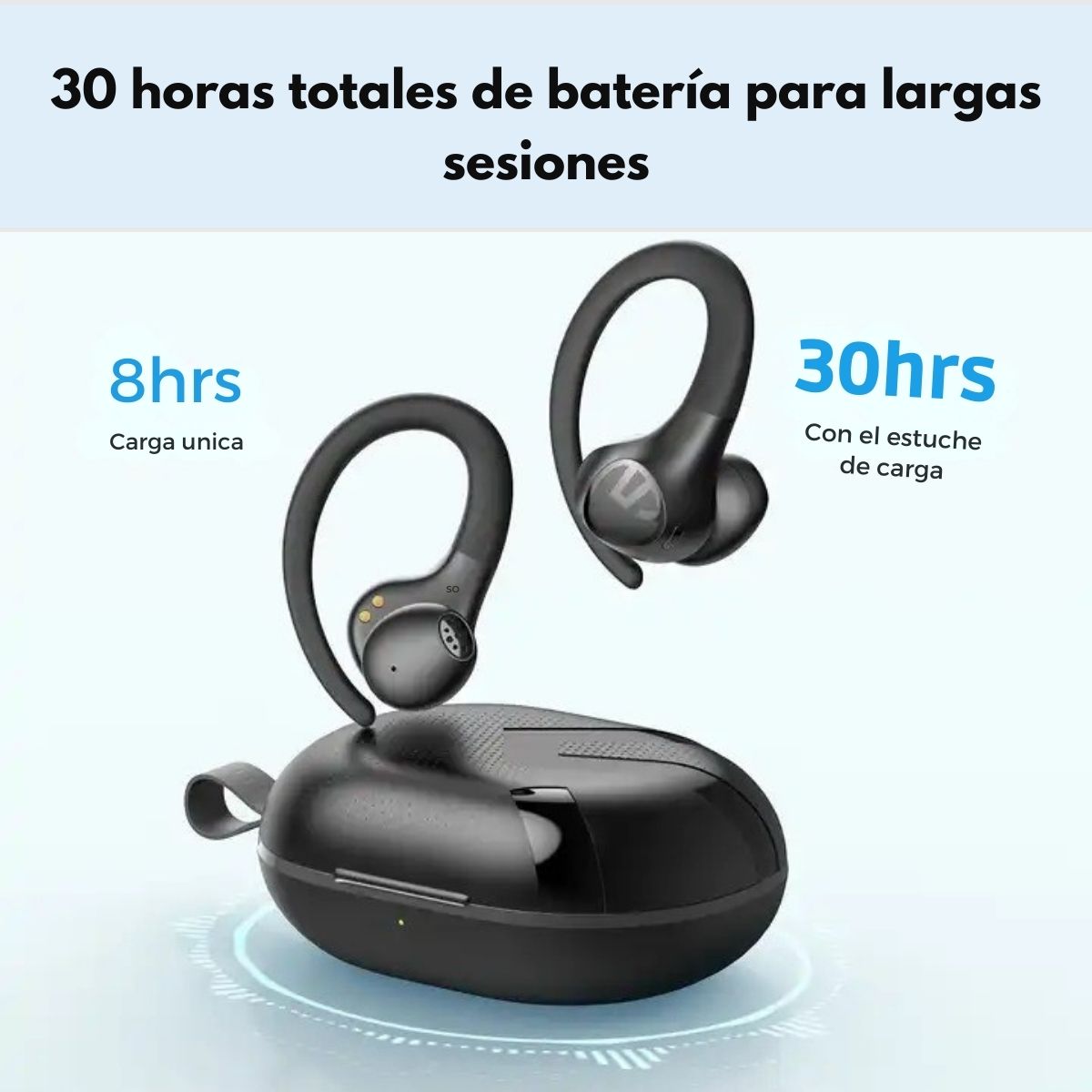 Audífonos Deportivos Bluetooth 5.3 SoundPEATS Wings2 Ganchos