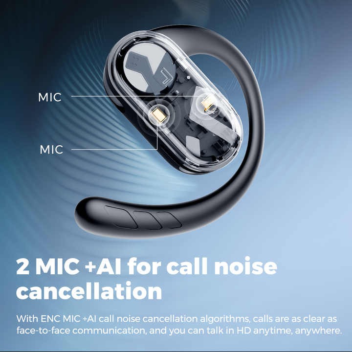 Audifonos Bluetooth 40hrs IPX4 Open-Ear SoundPeats Breezy