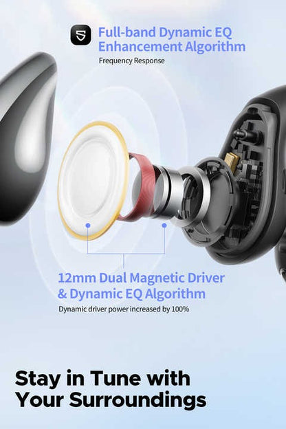 Audifonos Inalambrico ENC IPX5 SoundPeats PearlClip Pro