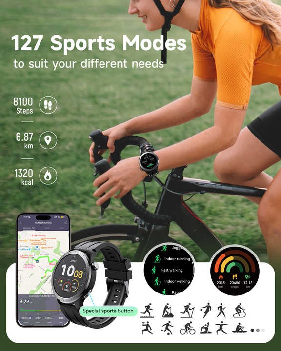 Smartwatch Monitor Salud Deporte IP68 SoundPEATS Watch Pro2