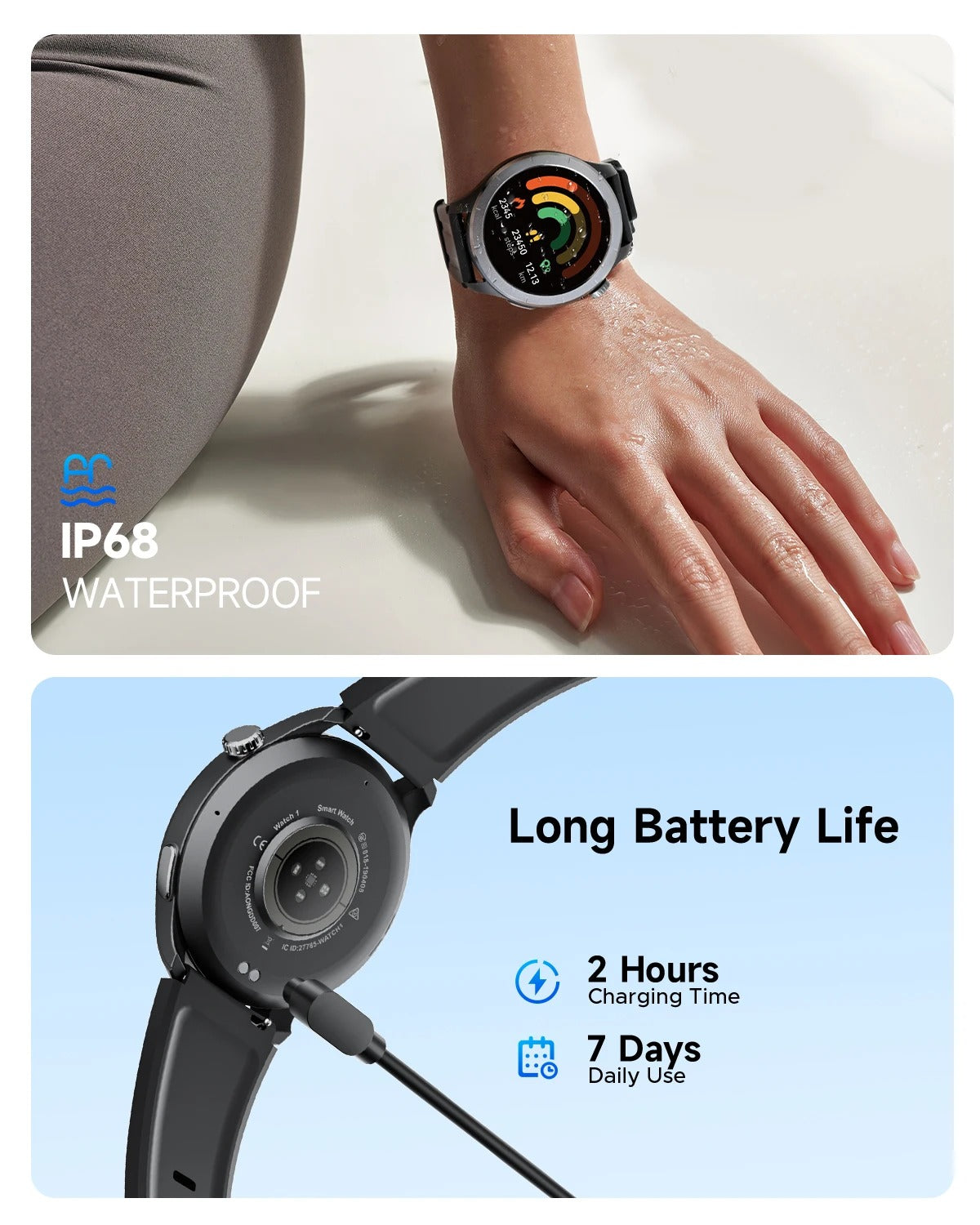 Smartwatch Monitor Salud Deporte IP68 SoundPEATS Watch Pro2