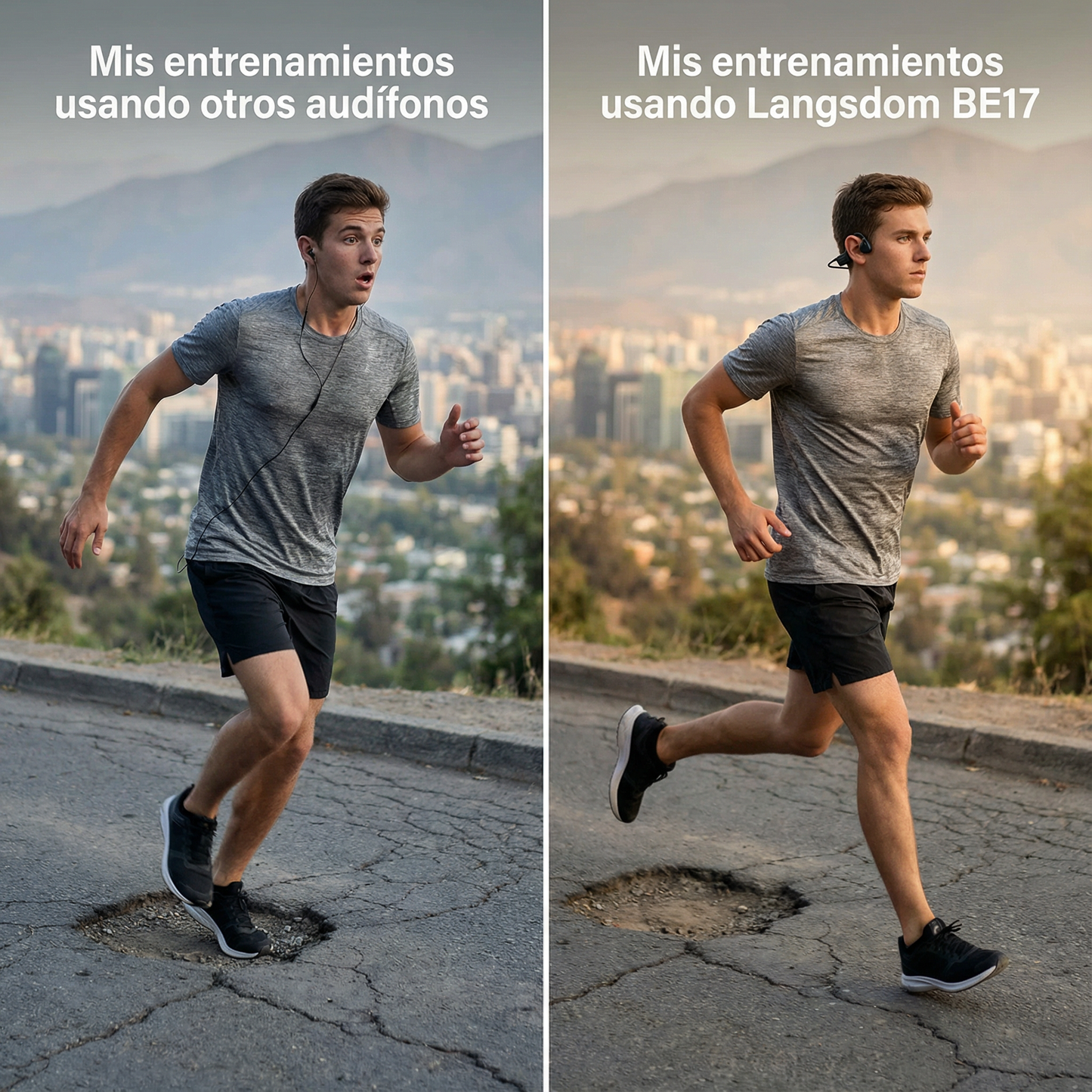 Audifonos Deportivos de Conducción Ósea IPX8 Langsdom BE17