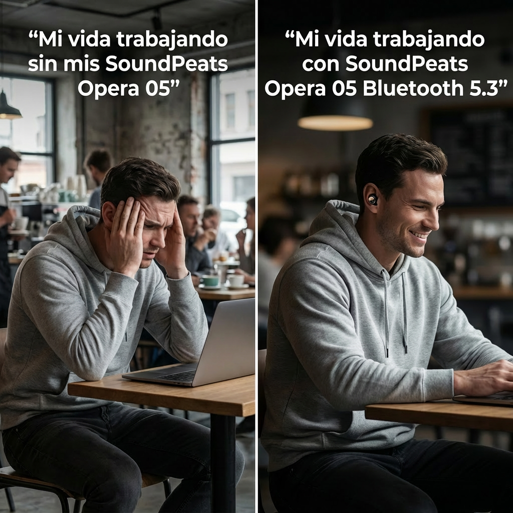 Auriculares Hi-Res Bluetooth 5.3 ANC IPX SoundPeats Opera 05