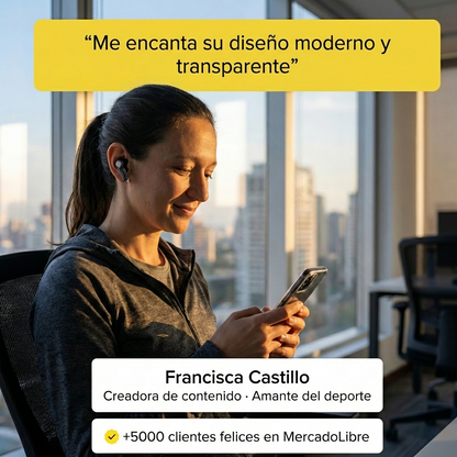 Audífonos Inalámbricos TWS ENC IPX4 SoundPEATS Clear