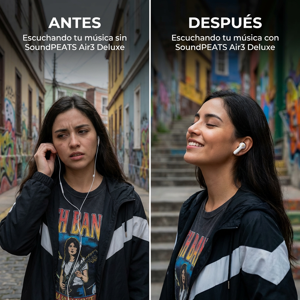 Audífonos SoundPEATS Air3 Deluxe HS HiFi LDAC Bluetooth 5.2