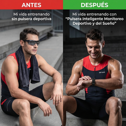 Pulsera Inteligente Monitoreo Deportivo y del Sueño