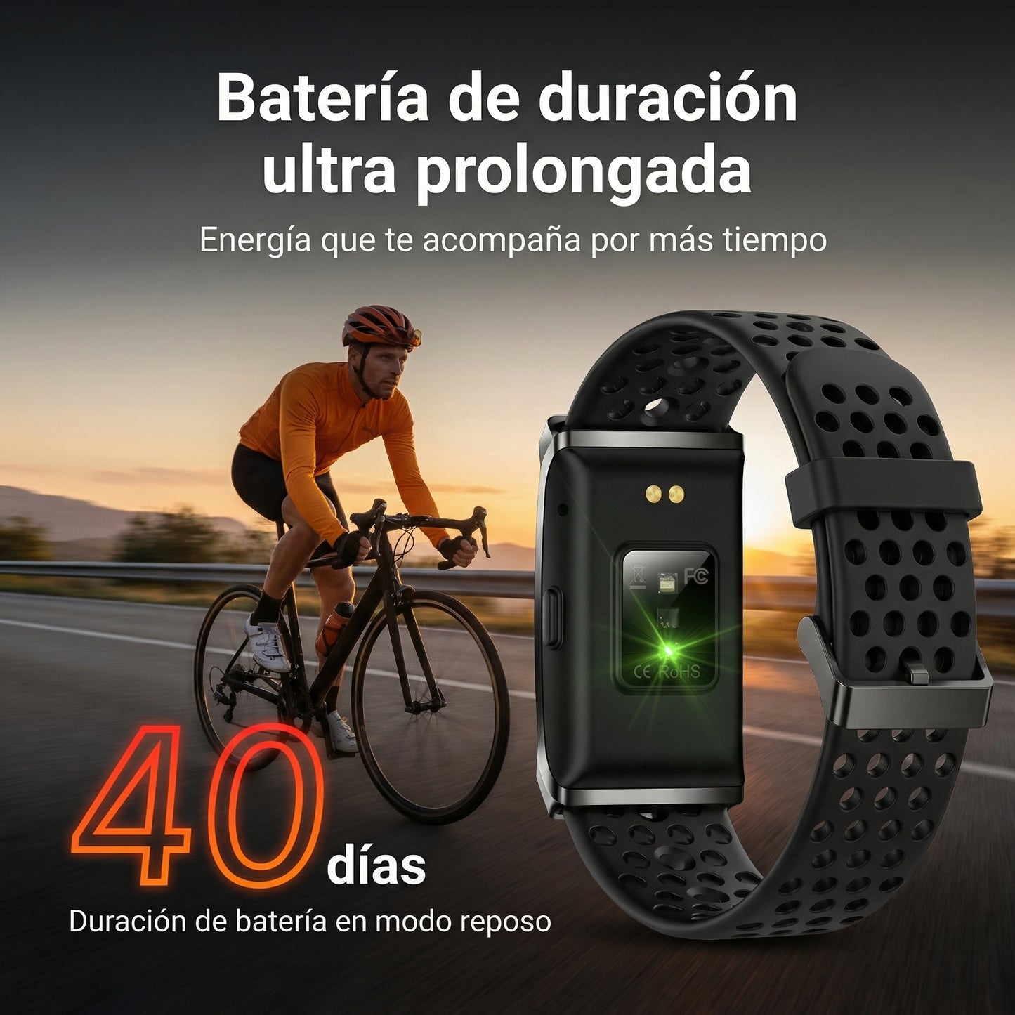 Pulsera Inteligente Monitoreo Deportivo y del Sueño