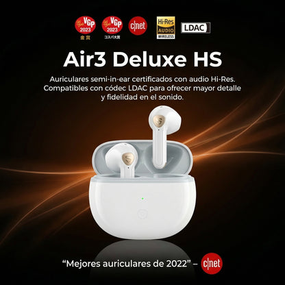 Audífonos SoundPEATS Air3 Deluxe HS HiFi LDAC Bluetooth 5.2