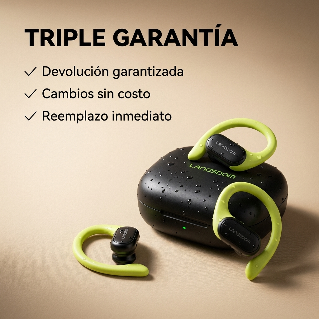 Audífonos Langsdom TS19 Bluetooth 5.4T WS Conducción Aerea